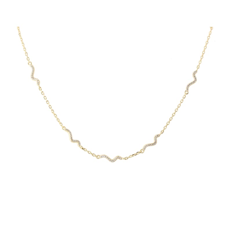 Curva Necklace Golden - Aqua Dulce Halskæder  - 5740013865689