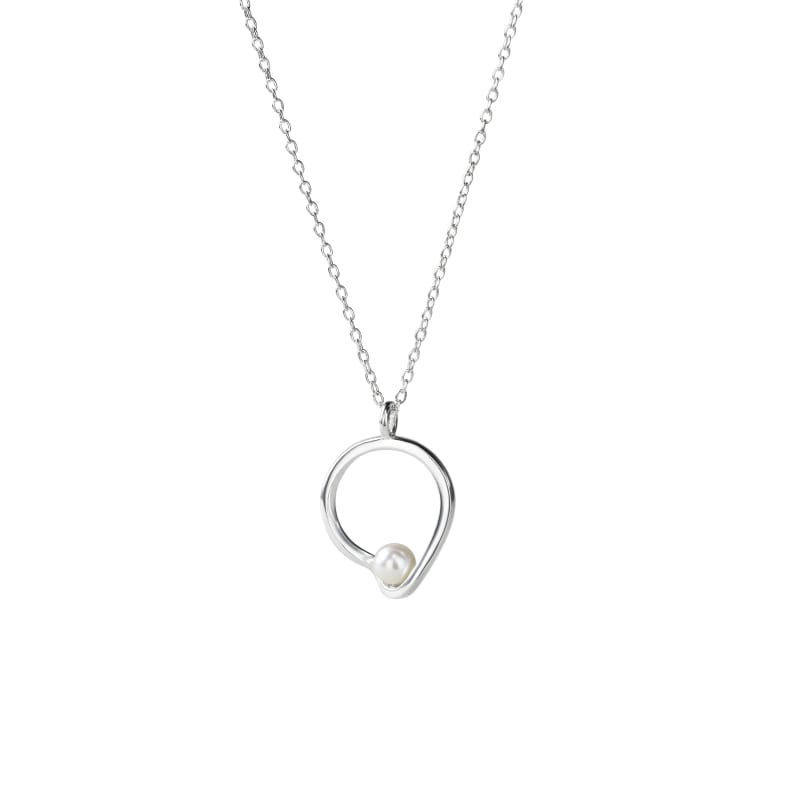 Sela Pearl Necklace Silver - Aqua Dulce Halskæder  - 5740013866396