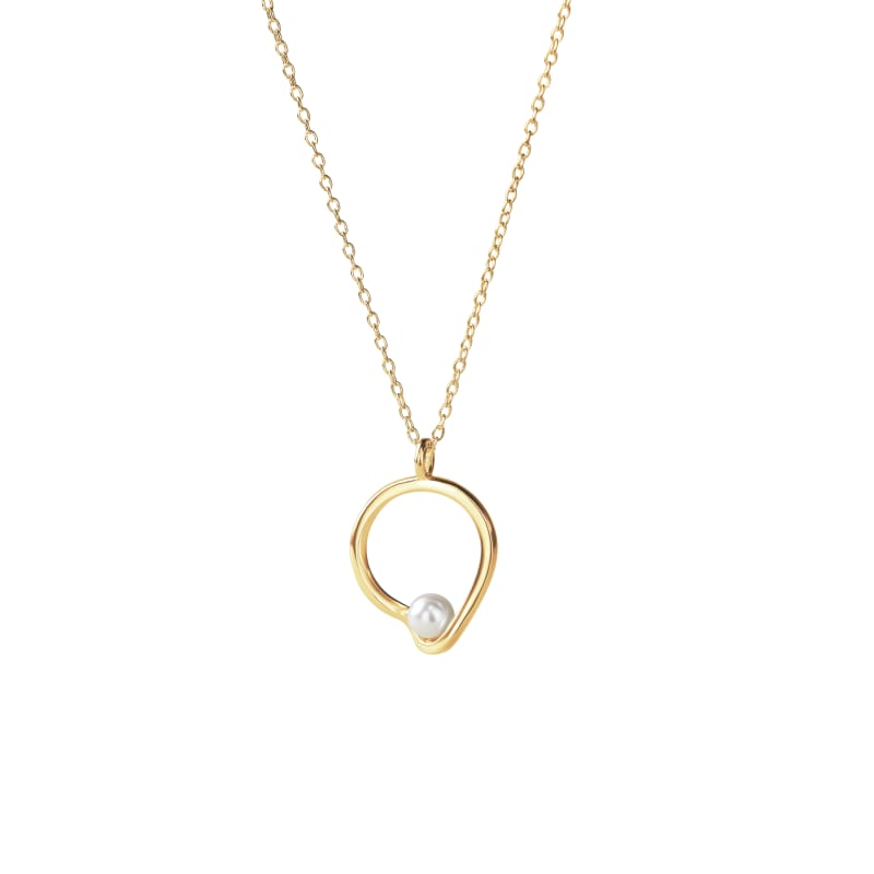 Sela Pearl Necklace Golden - Aqua Dulce Halskæder  - 5740013866402