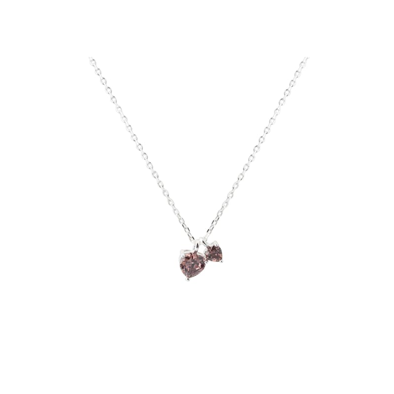 Eira Heart Necklace Silver - Aqua Dulce Halskæder  - 5740013867805