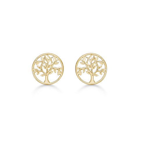 Støvring Design Livets Træ ørering Guld - Øreringe