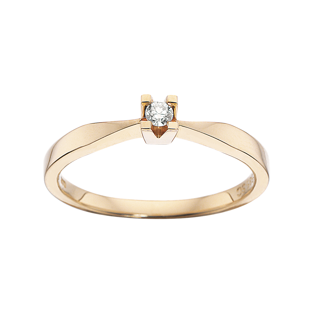 Scrouples Ring Kleopatra Karat Guld Ring Med 05ct Diamant 7135 - Scrouples Fingerringe  - 1233690102634