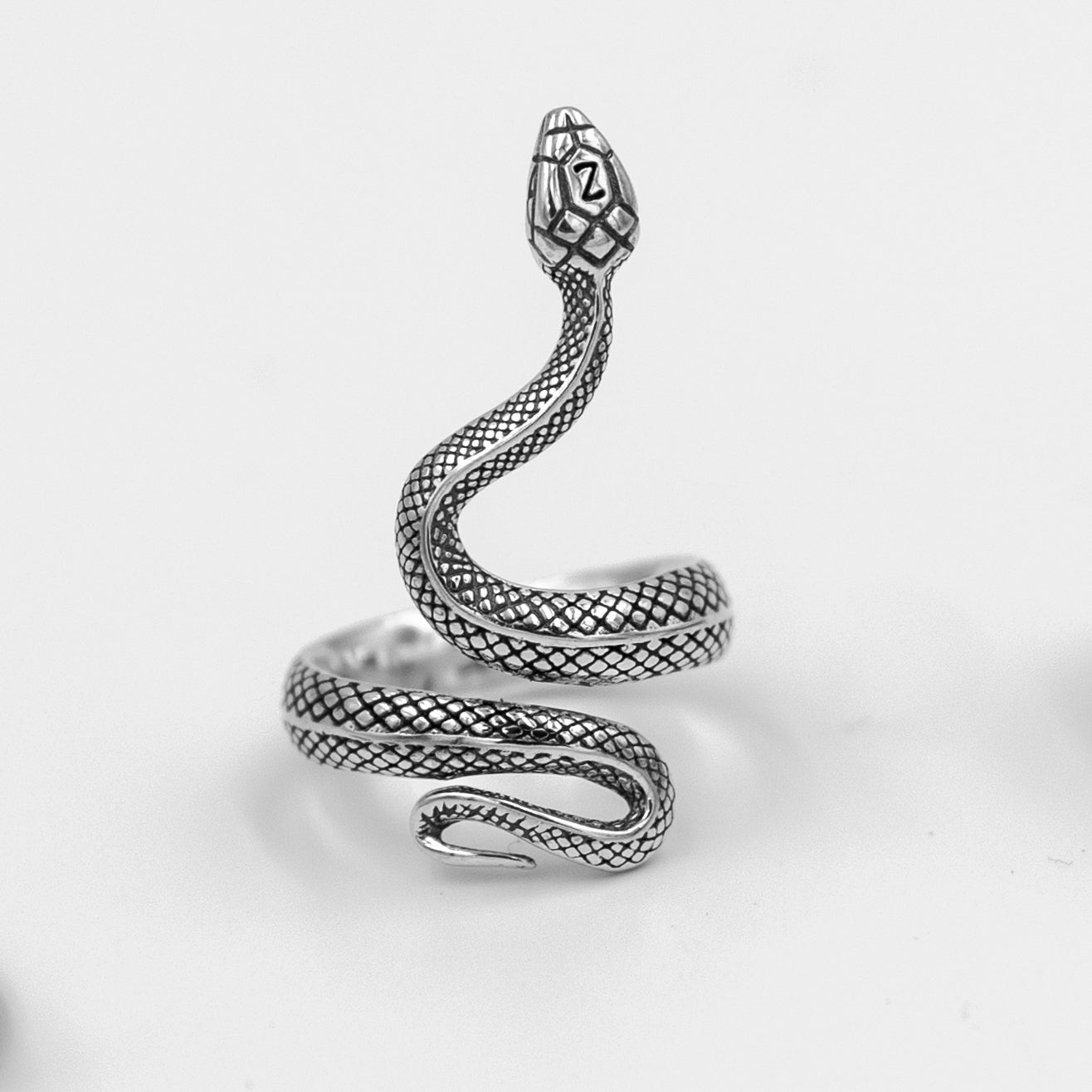 Sølv Serpente Slange Ring - Zarge Jewelry Fingerringe