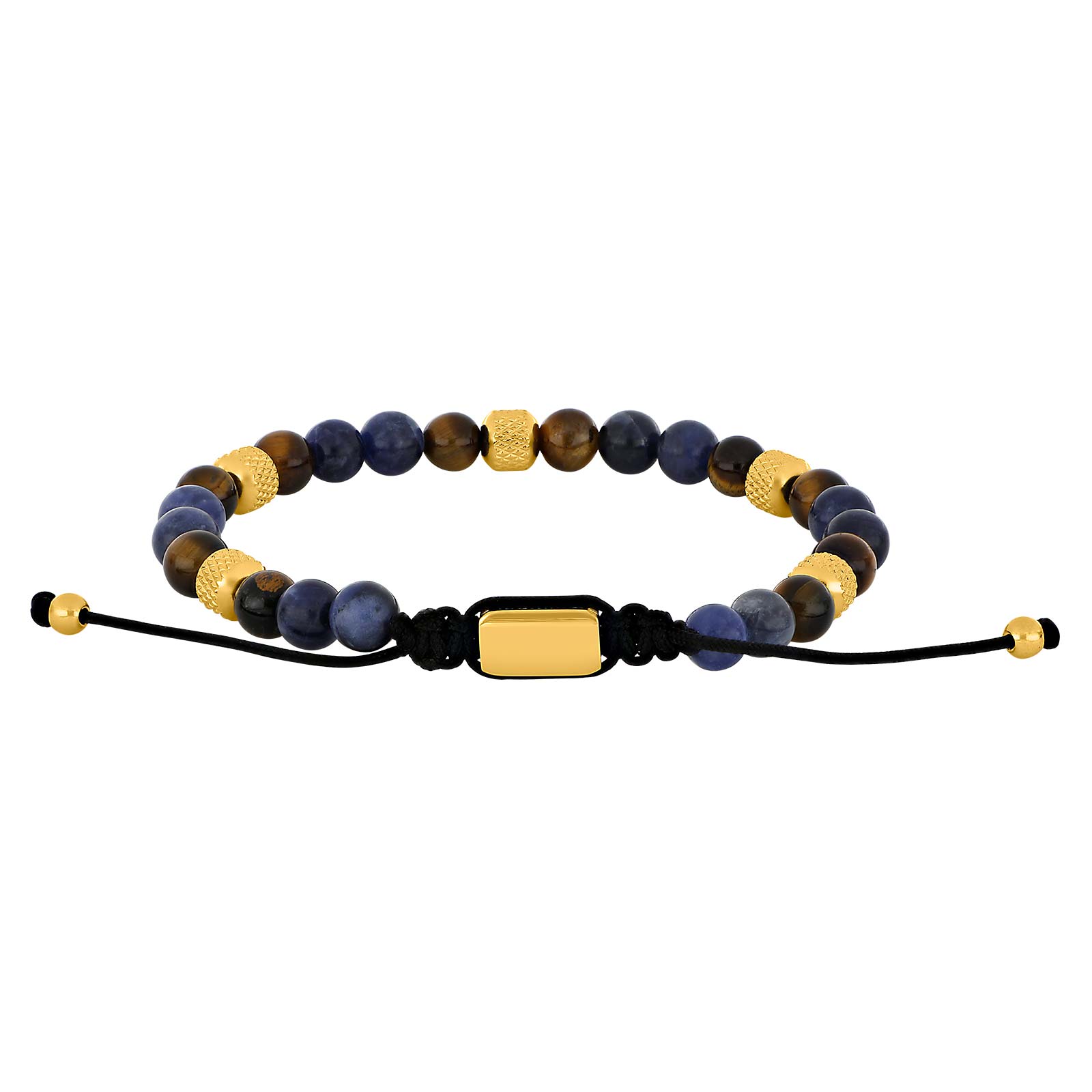 Gul Son Armbånd Sodalite Yellow Tiger Eye Gold 6mm - Son Of Noa Armbånd