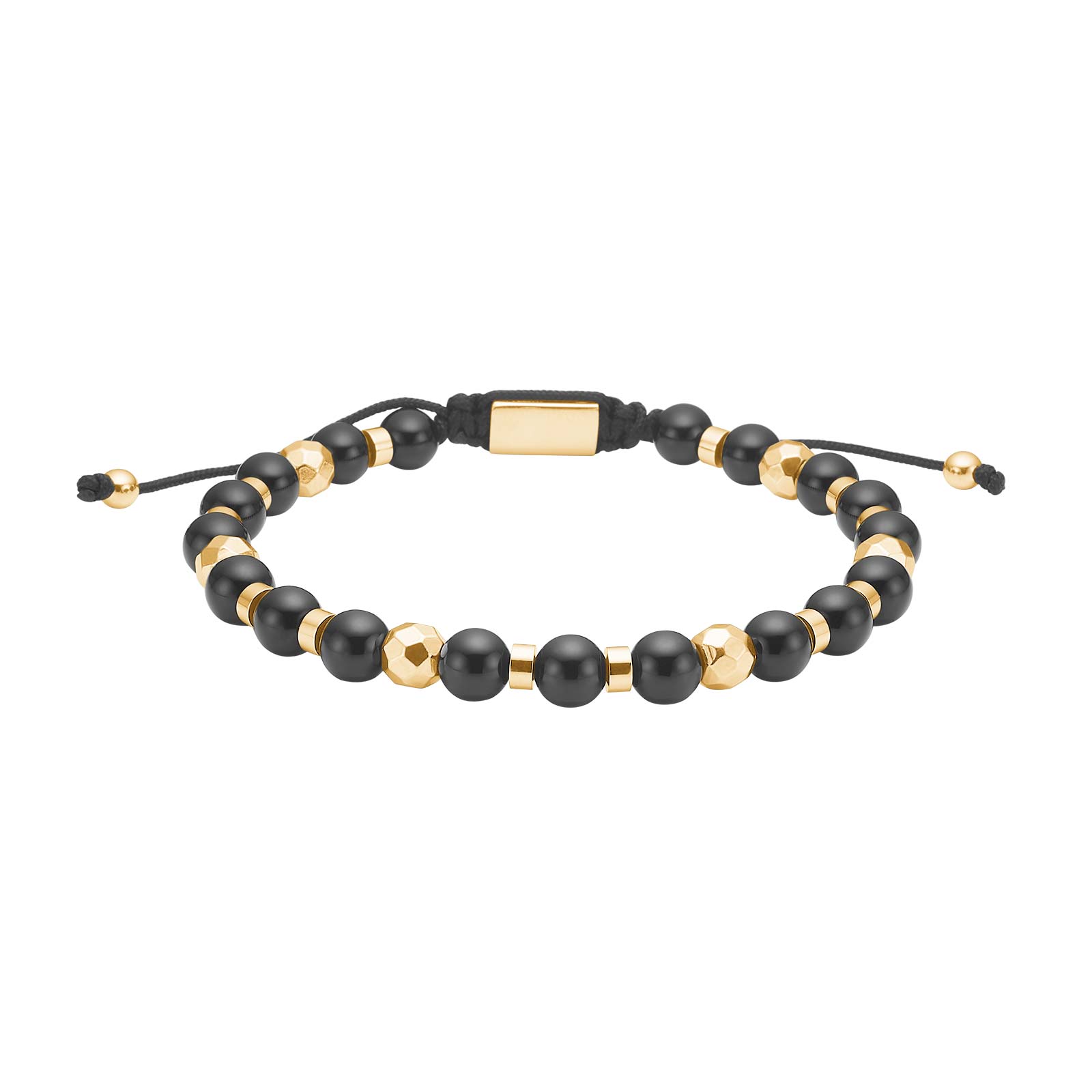 Sort Son Armbånd Black Agate Gold - Son Of Noa Armbånd