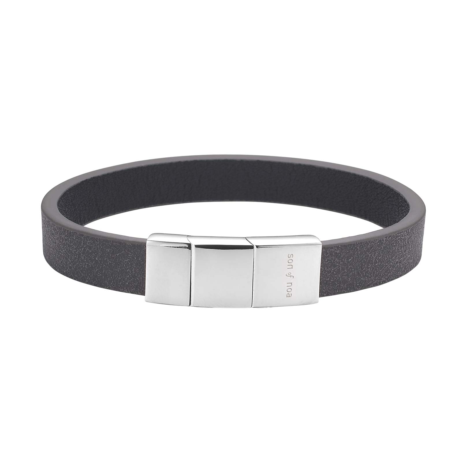 Sort Son Armbånd Kalveskind 23cm - Son Of Noa Armbånd