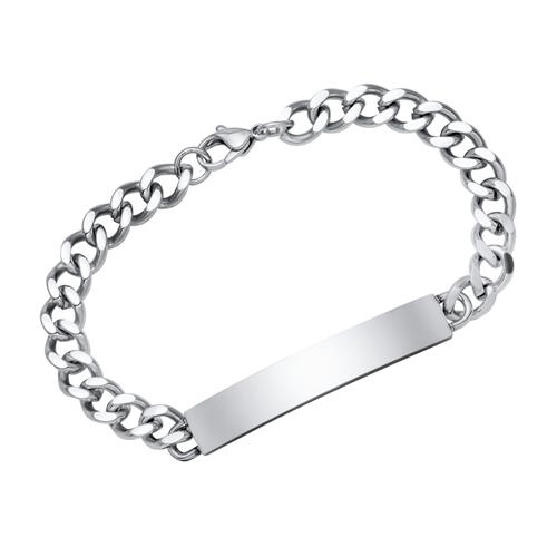 Panserarmbånd Stål Eller Mulighed For Gravering - Armbånd
