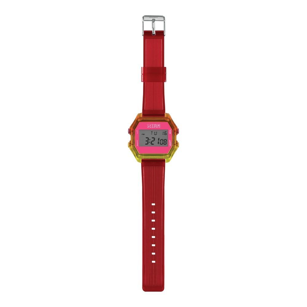 Pink Dameur Digitalt Armbåndsur Rød Gul - I Am Armbånd  - 8058265101330
