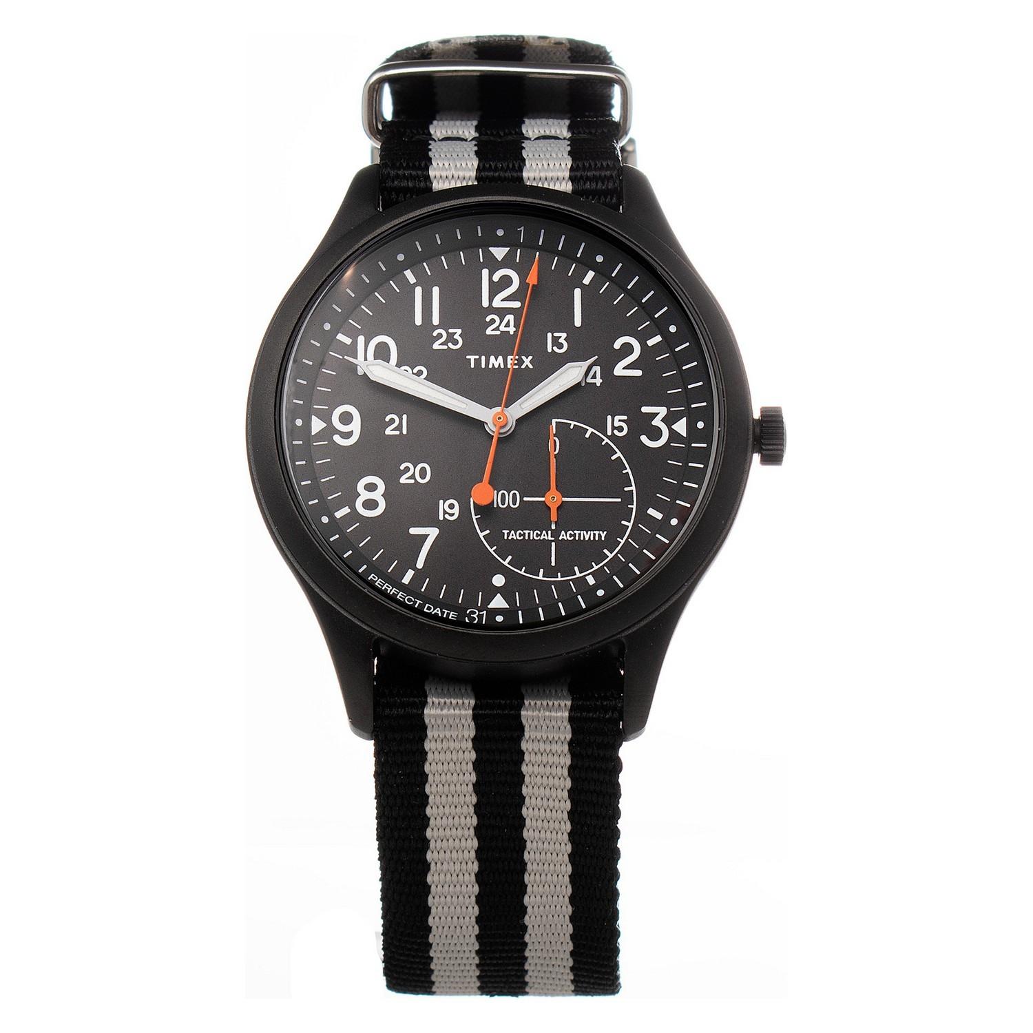 Sort Timex Herreur Tw2v10600lg Skive - Timex Armbånd  - 8431777822694