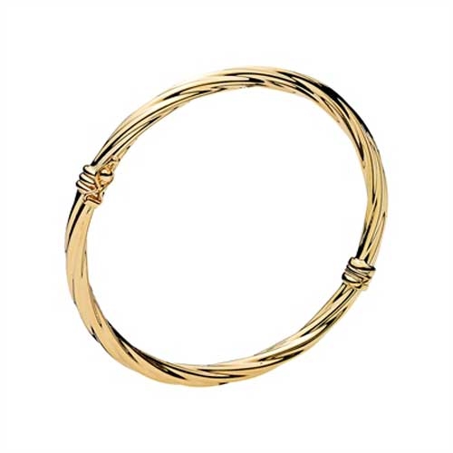 Snoet Guld Armring - Armbånd