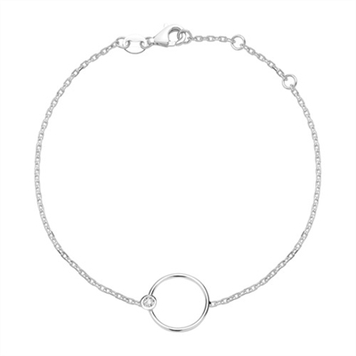 Hvid Armbånd Guld Med Diamant Til - Armbånd