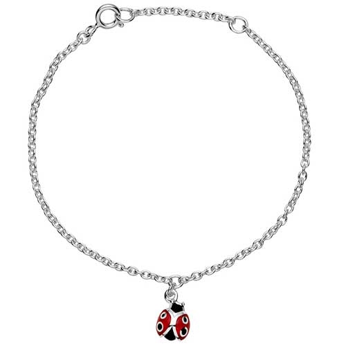 Armbånd Sølv Med Mariehøne - Armbånd