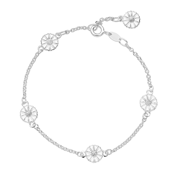 Lund Marguerit Armbånd Sølv Med Margueritter Til - Armbånd