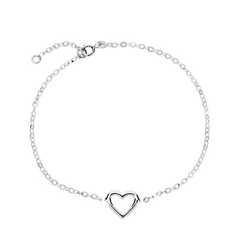 Hvid Armbånd Guld Med Hjerte Til - Armbånd