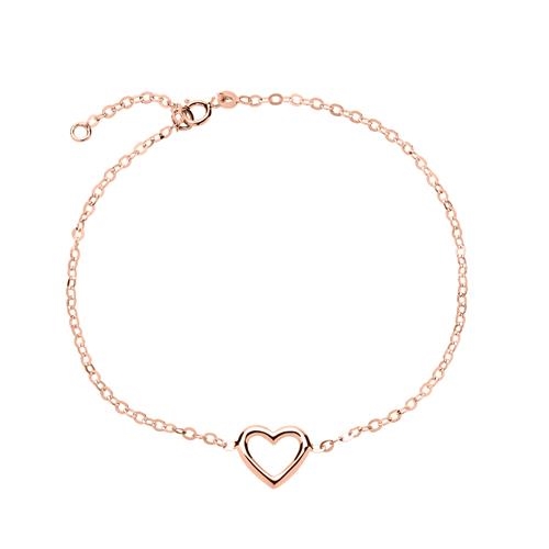 Rosa Armbånd Guld Med Hjerte Til - Armbånd