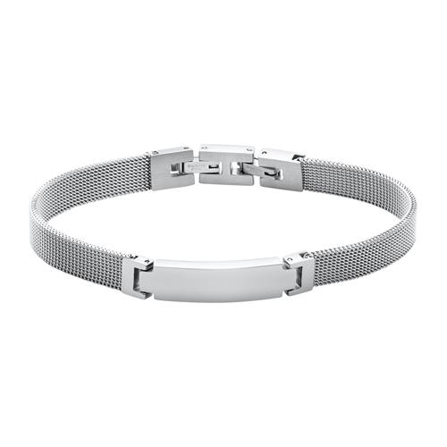 Mesh Armbånd Stål Mulighed For Gravering - Armbånd