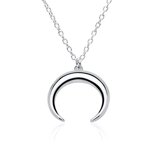 Collier Sølv Med Måne - Halskæder