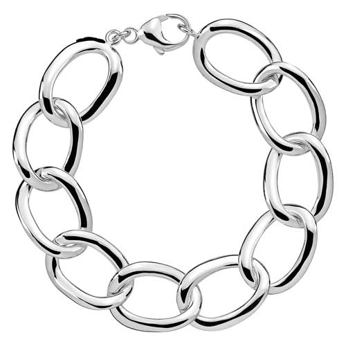 Armbånd Sølv Med Ovale Ringe - Armbånd