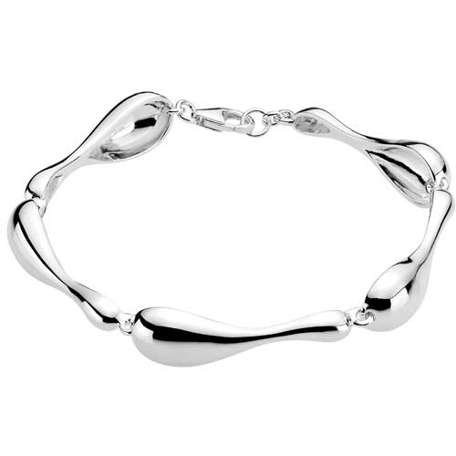 Armbånd Sølv Med Dråbeformet Led - Armbånd