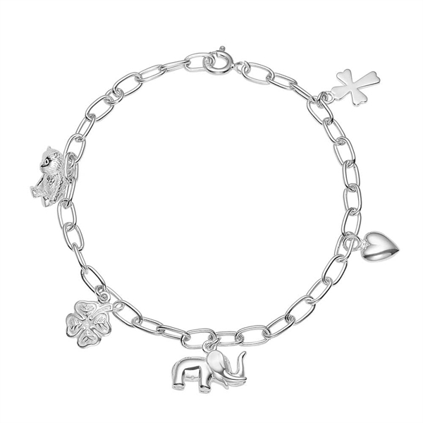 Sølv Armbånd Med Charms Til - Armbånd