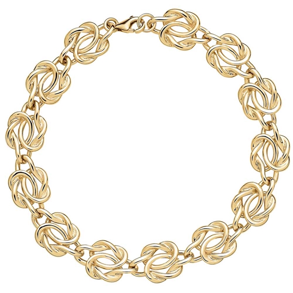 Armbånd Guld Med Flettet Knuder - Armbånd