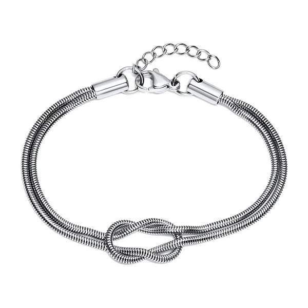 Armbånd Med Flettet Kærlighedsknude - Armbånd