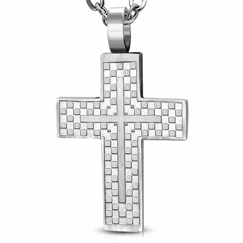 Cross Steel Halssmykke - Halskæder