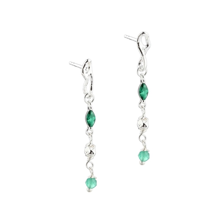Grøn Aqua Dulce øreringe Green Garden 5971 - Aqua Dulce Øreringe