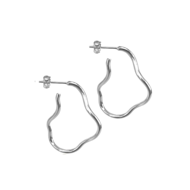 Aqua Dulce Curly Hoop øreringe 5717 - Aqua Dulce Øreringe