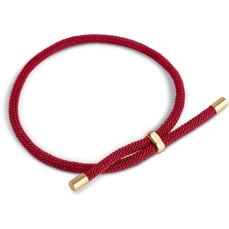 Enamel Color Cord Bordeaux Armbånd B145g - Armbånd