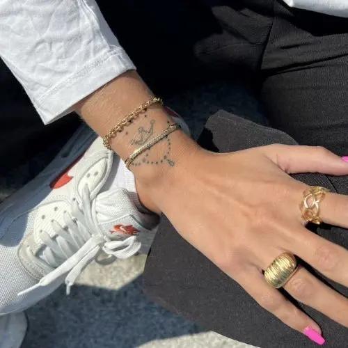 Guld Armbånd Anker Facet Kæde Forgyldt Sterlingsølv - Spain Armbånd  - 05740034017753