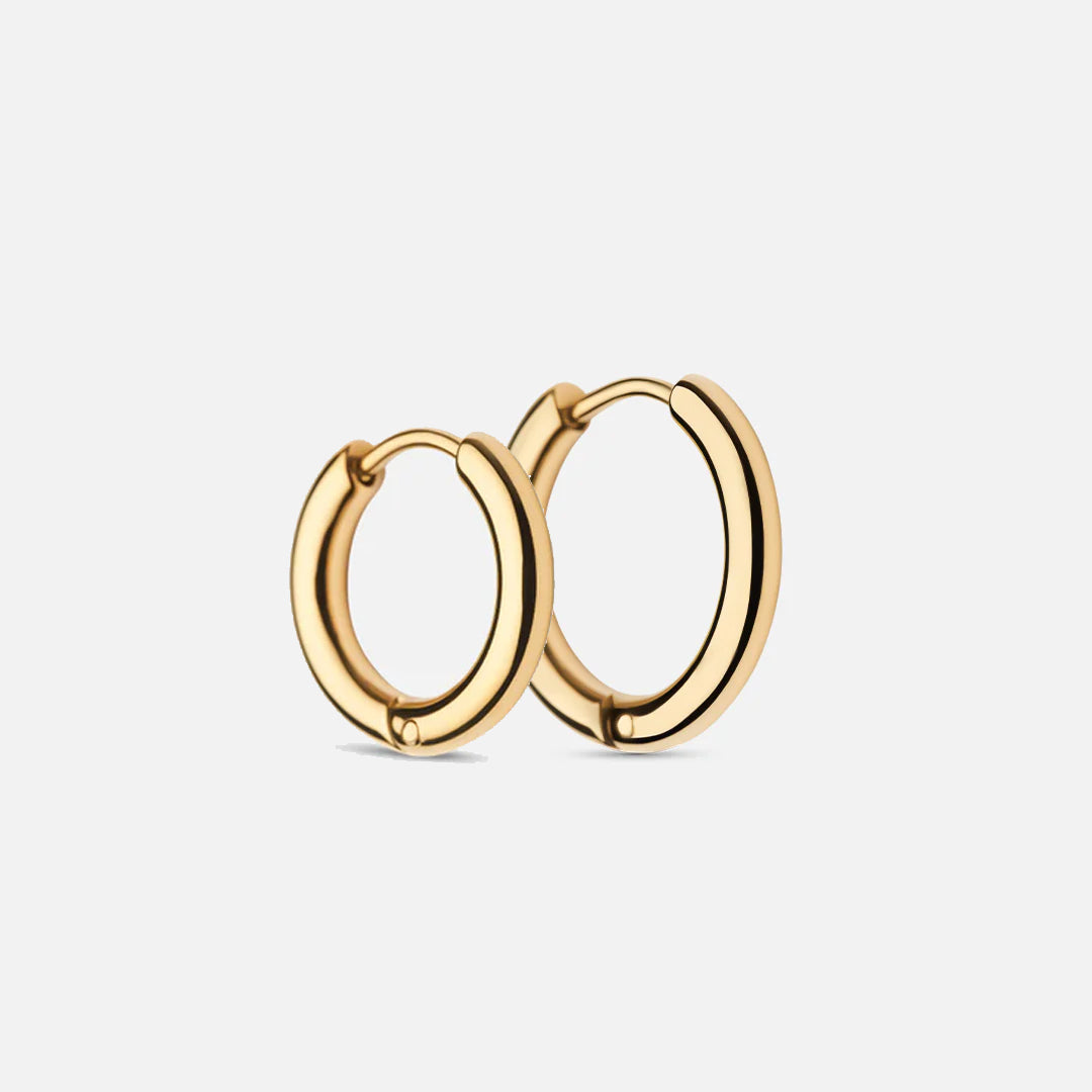 Basic Hoops 17mm 18k Guldbelagt - Josephine Nord Øreringe