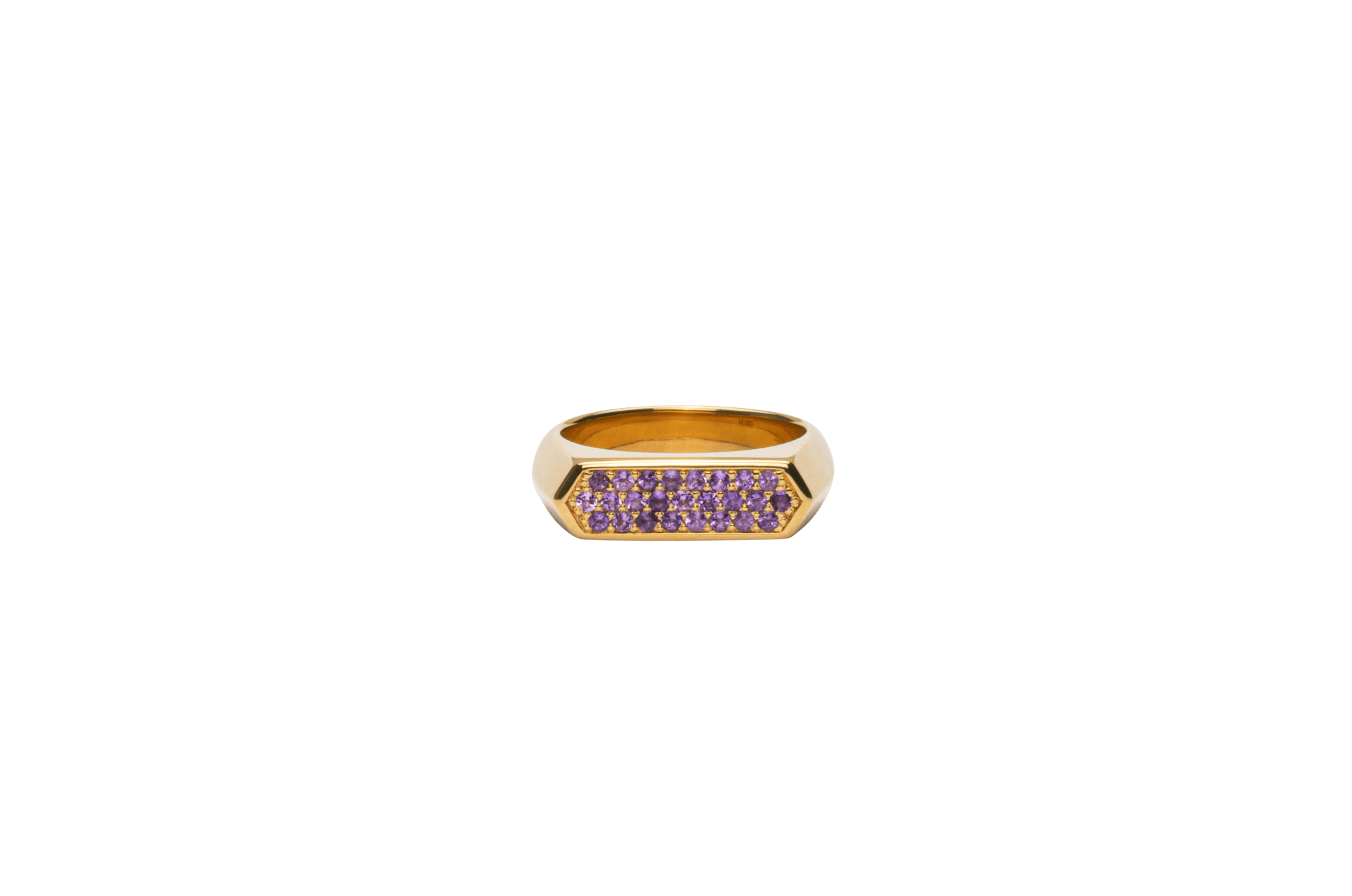 Lilla Mini Hexagon Ring Purple - Ix Studios Fingerringe  - 5714534007699