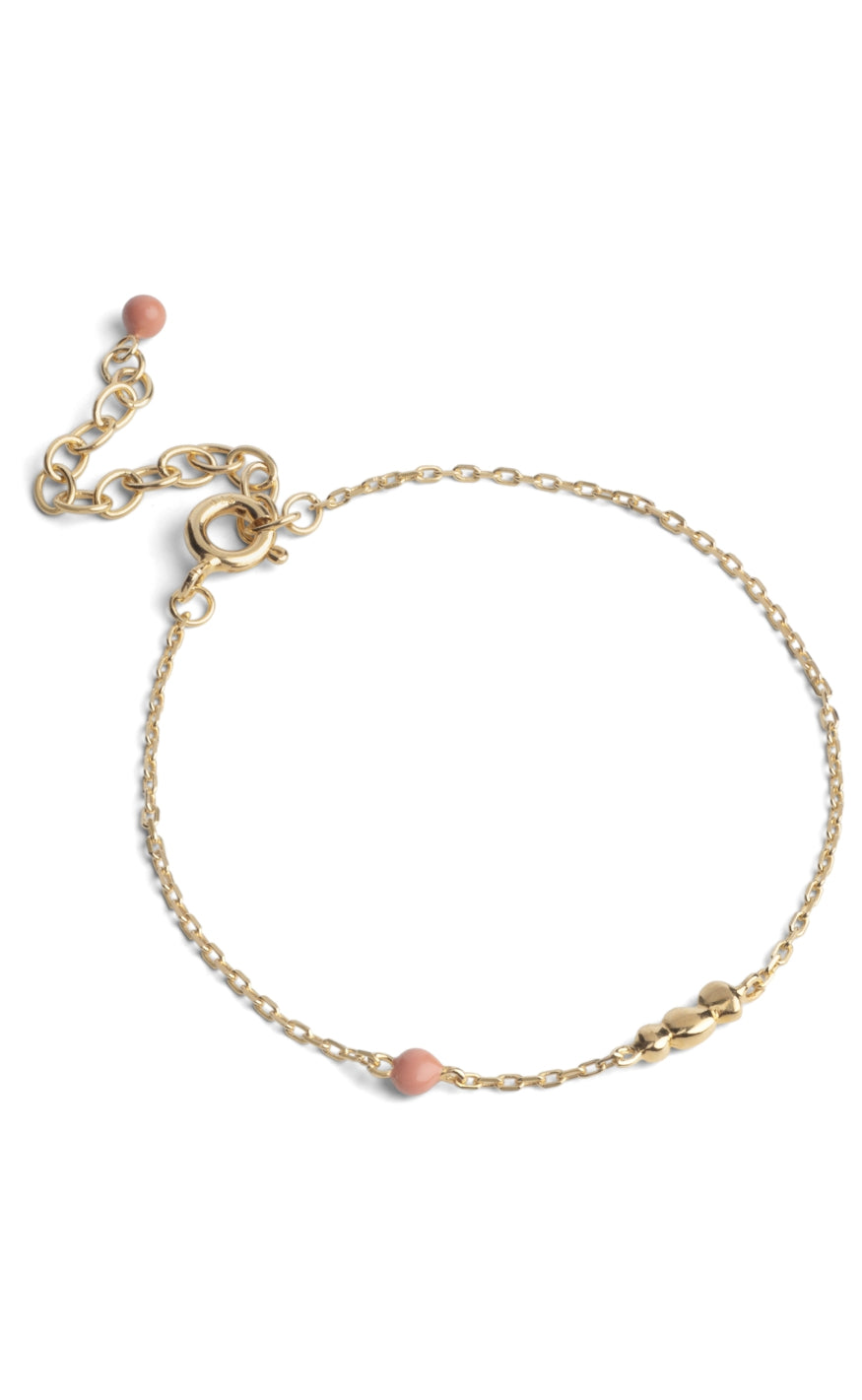 Light Rød/Coral Enamel Copenhagen Armbånd Nara Light Coral - Armbånd  - 5714274037970