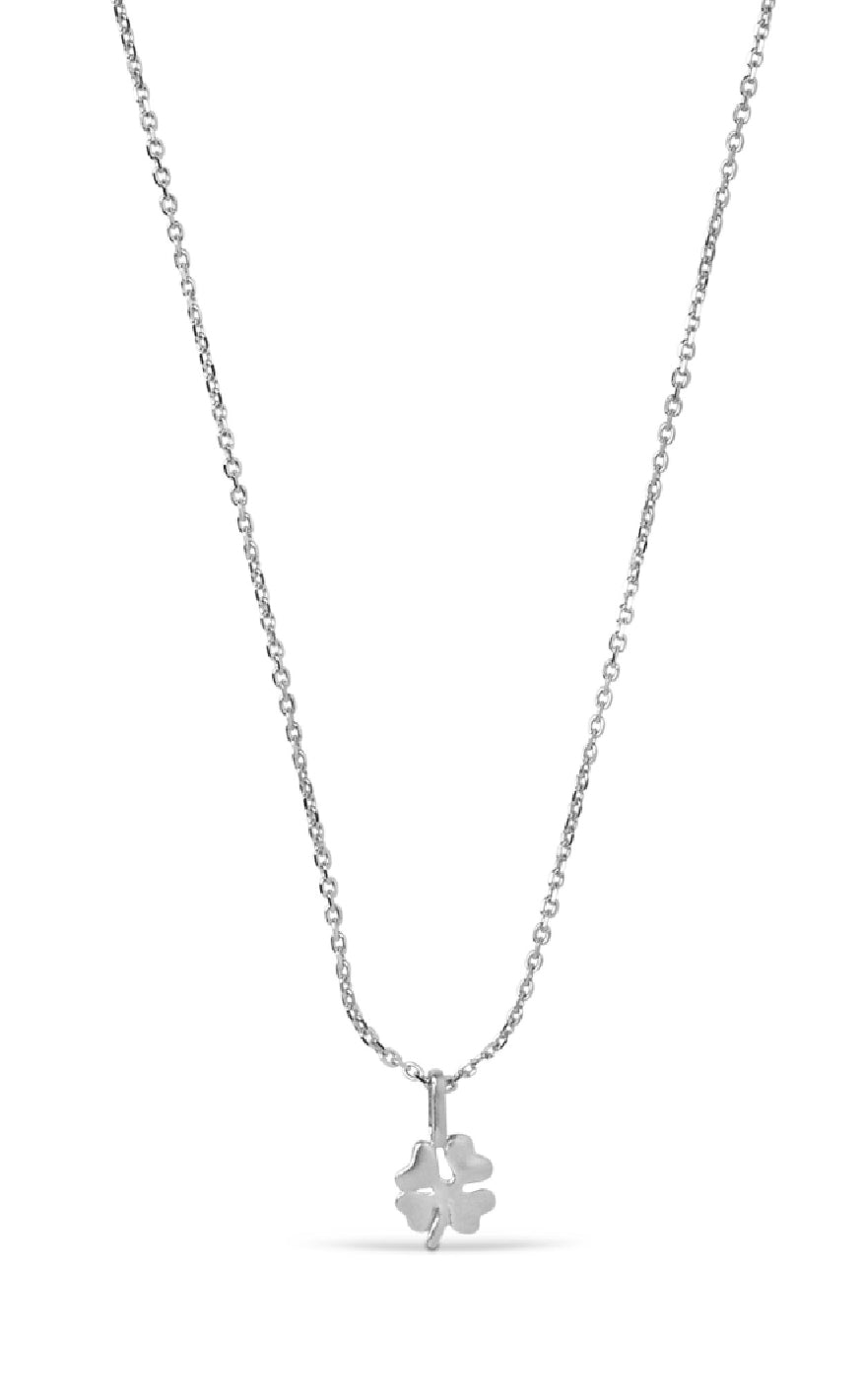 925S/M Enamel Copenhagen Halskæde Four Leaf Clower Silver Colour - Halskæder  - 5714274035792
