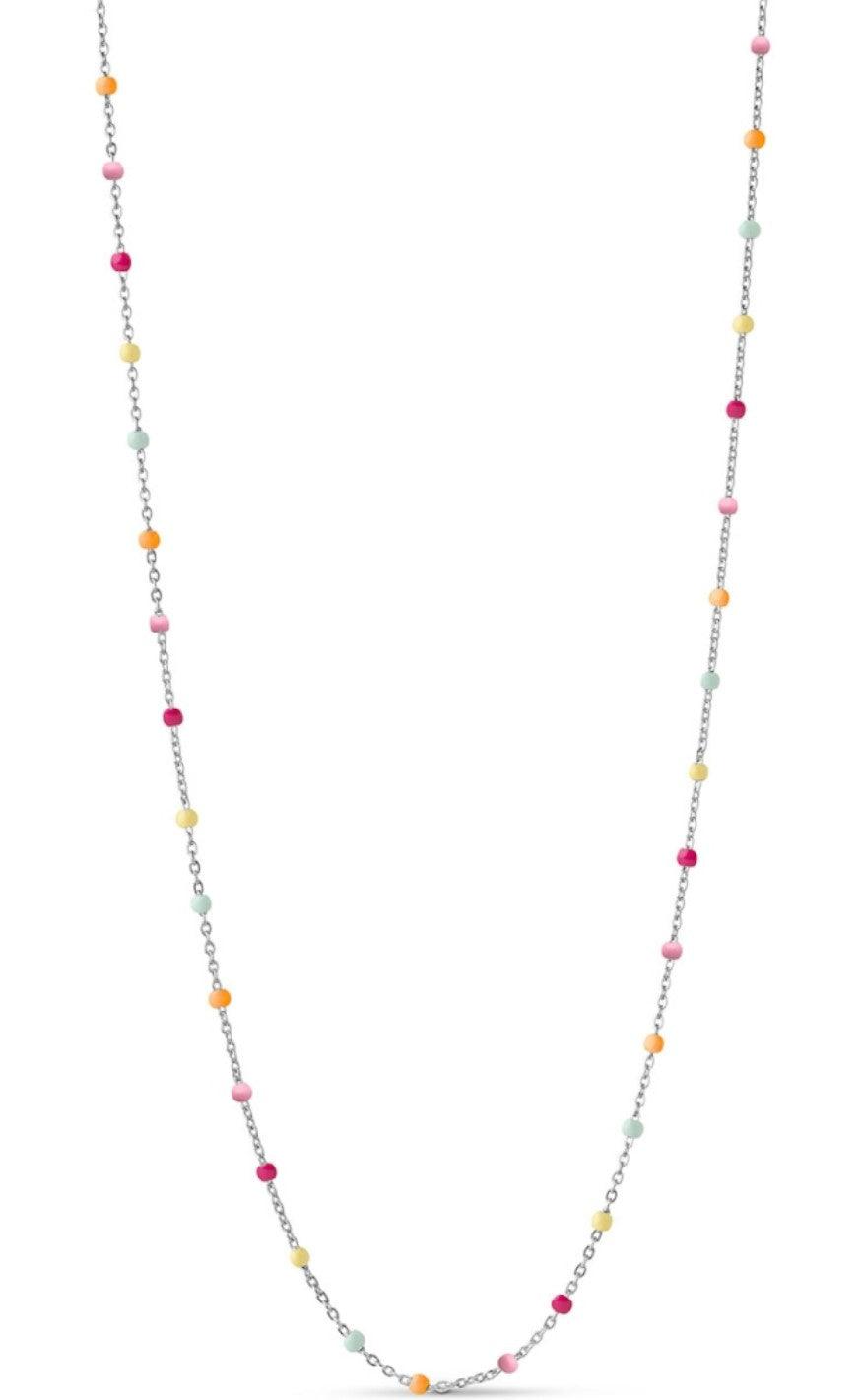 Enamel Copenhagen Halskæde Lola Rainbow Silver Colour - Halskæder  - 5714274020699