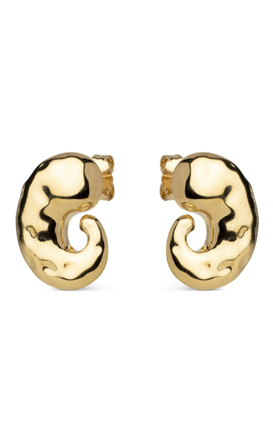 925S/GP Enamel Copenhagen Carya Gold Colour - Øreringe  - 5714274036782