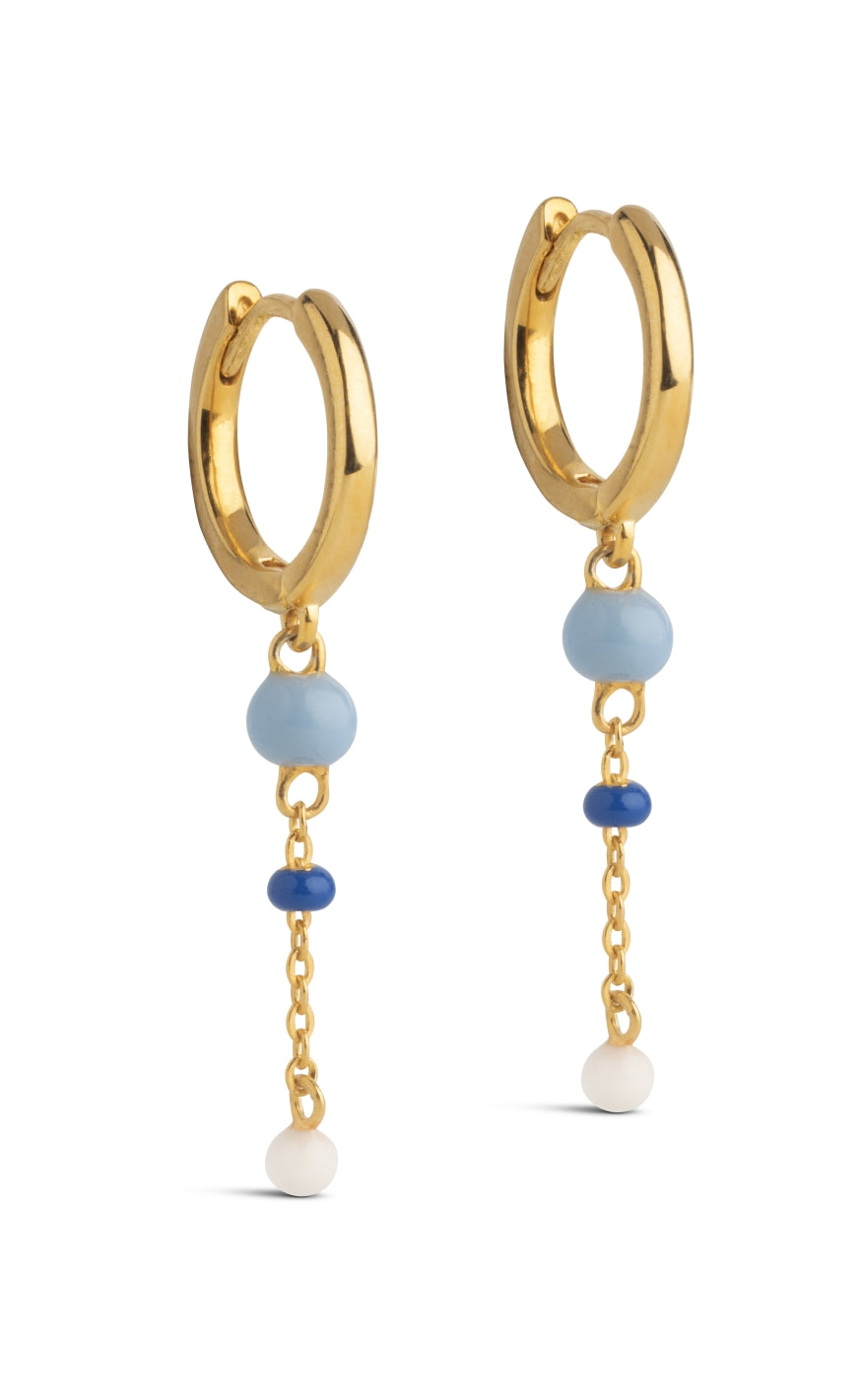 Marine Enamel Copenhagen Lola Bold Hoops - Øreringe  - 5714274035273