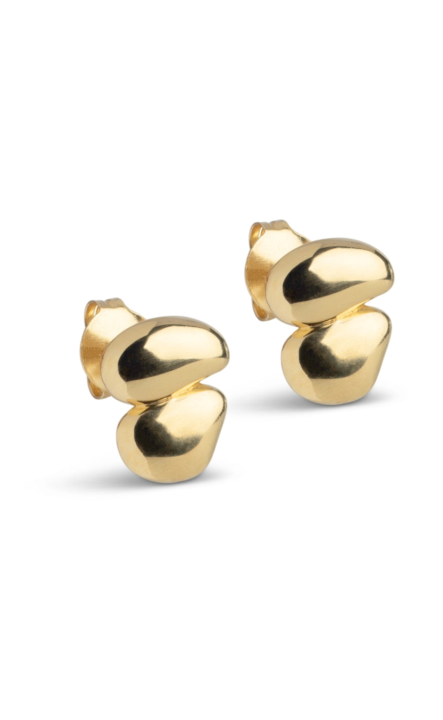 925S/GP Enamel Copenhagen Melia Gold Colour - Øreringe  - 5714274038175
