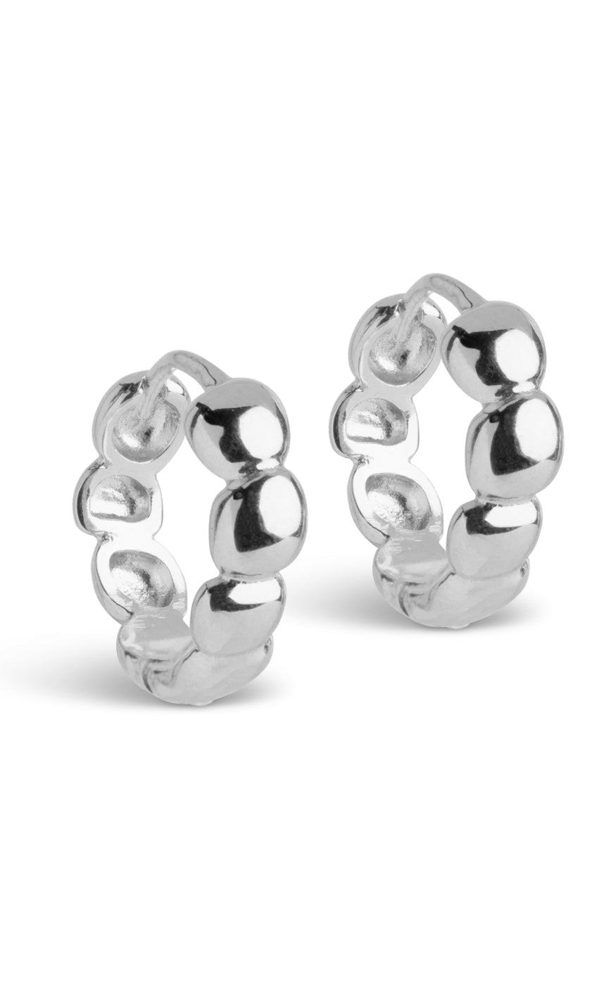 925S Enamel Copenhagen Nara Hoops Silver Colour - Øreringe  - 5714274038144