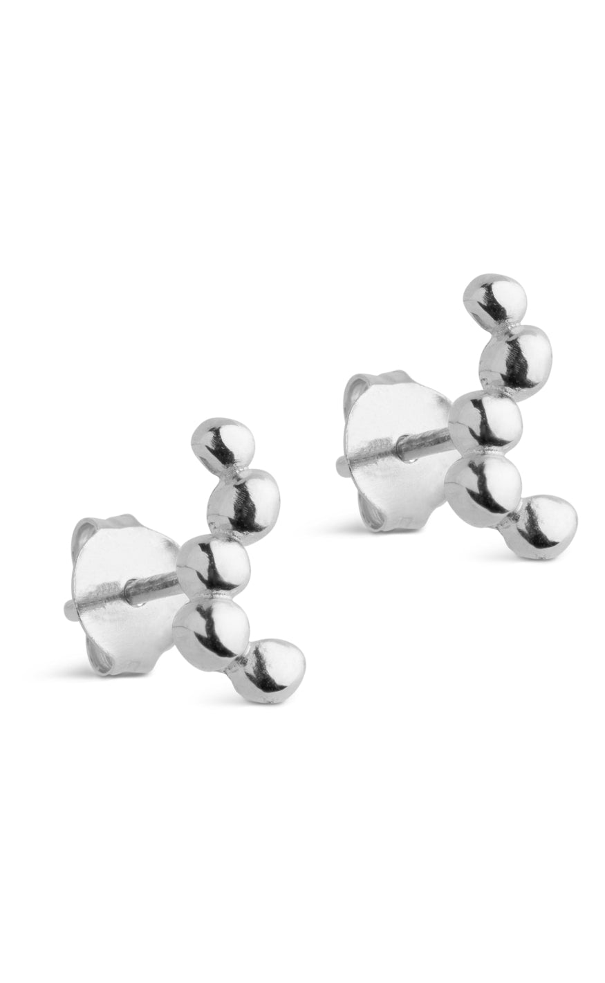 925S Enamel Copenhagen Nara Long Silver Colour - Øreringe  - 5714274038342