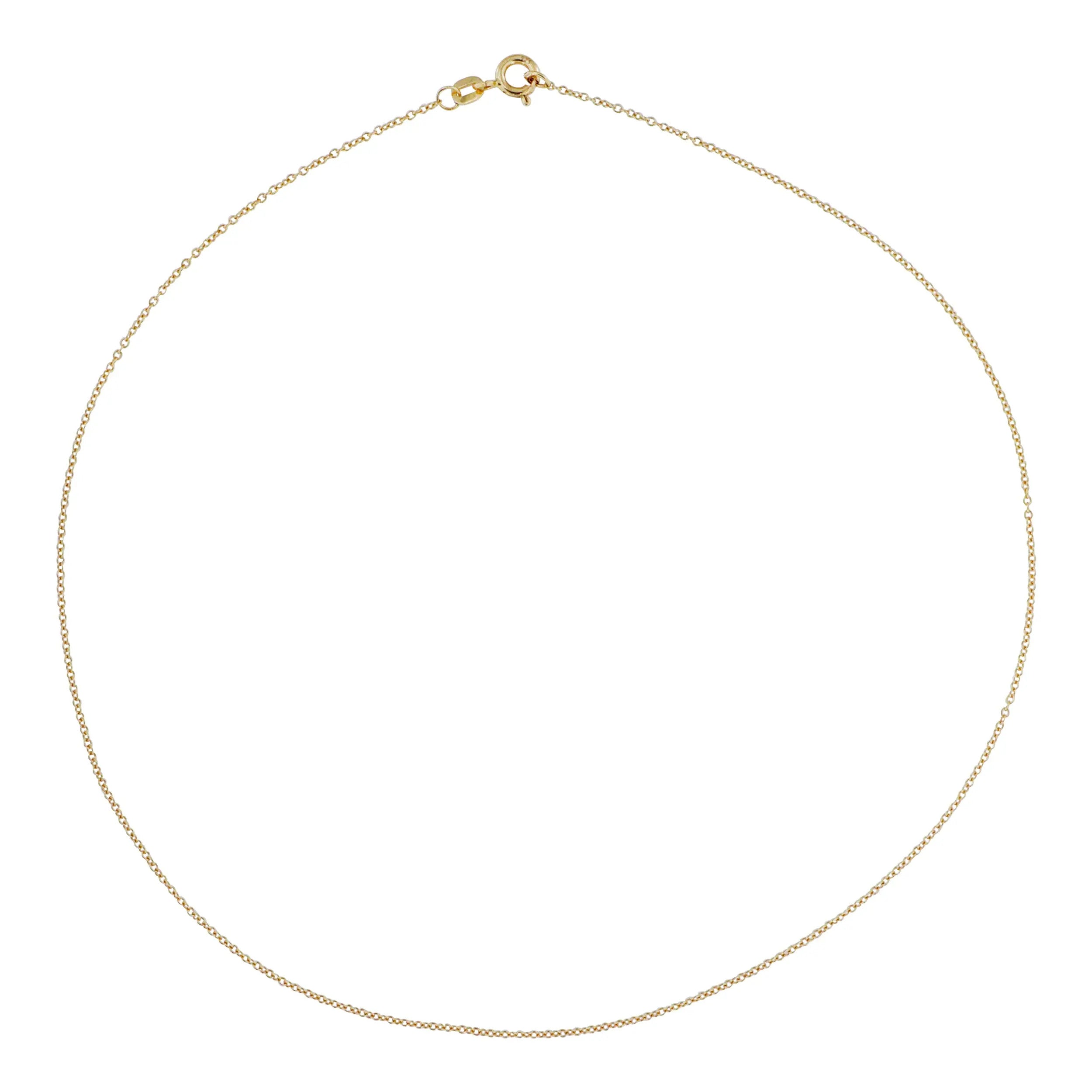 Guld Halskæde Rund Anker Kæde Forgyldt Sterlingsølv 8mm - Spain Halskæder  - 05740034091951