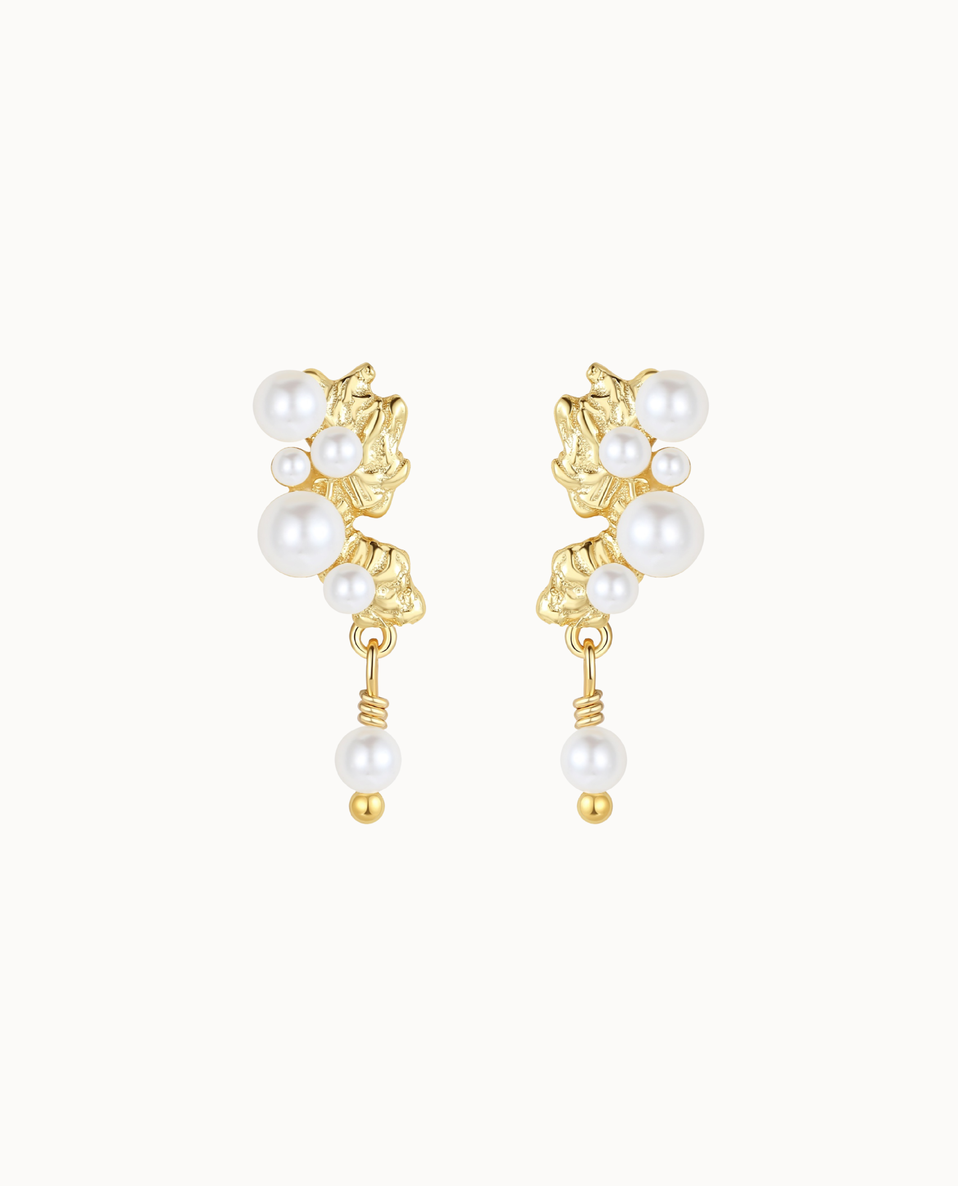 Fei Earrings Forgyldt - Nava Copenhagen Ørestikkere  - 05715461007141