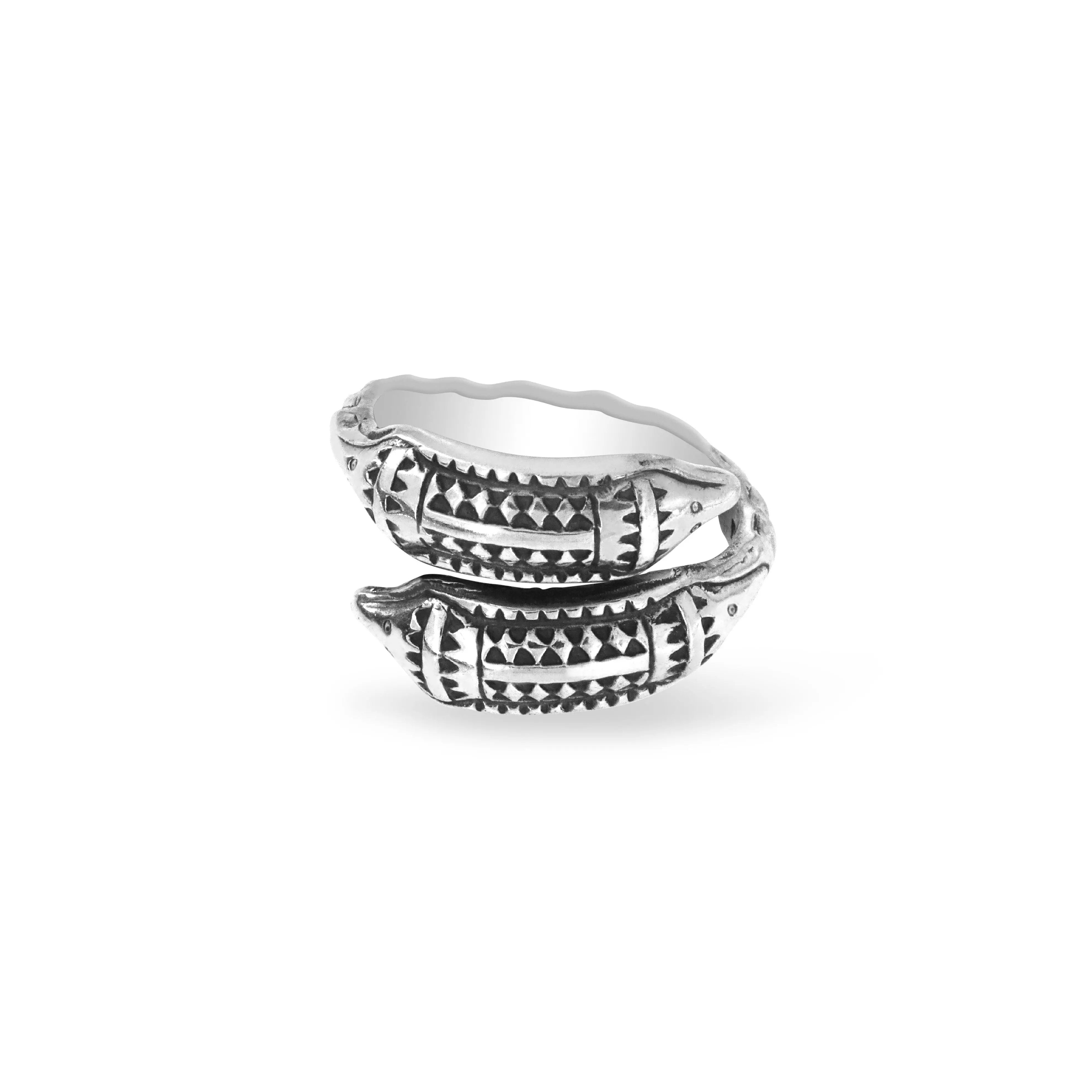 Sølv Fingerring Viking Slange Sterling Str - Fingerringe  - 05740034037492