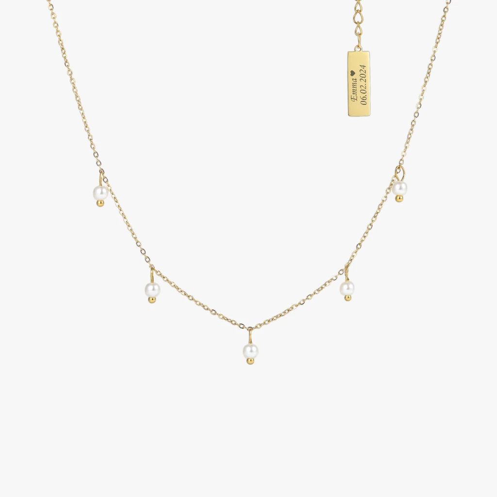 Fransk Perlehalskæde 18k Forgyldt Jewelries - Halskæder