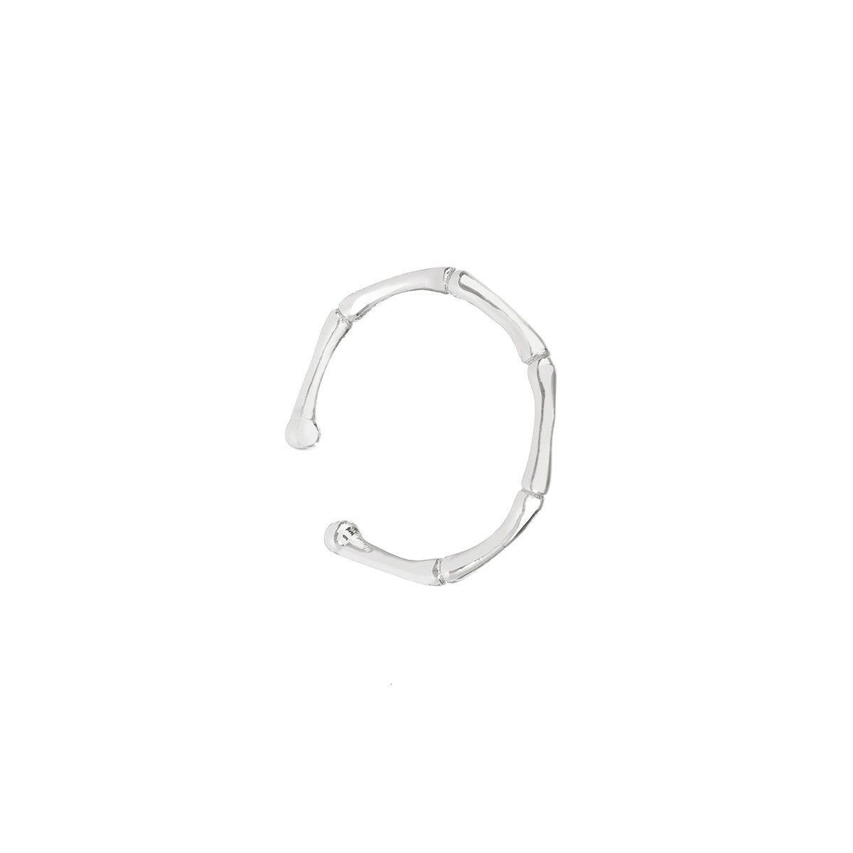 Tåring Ørering Fingerring Glamboo Onesize Regulerbar Størrelse Sterling Sølv - Szhirley Øreringe