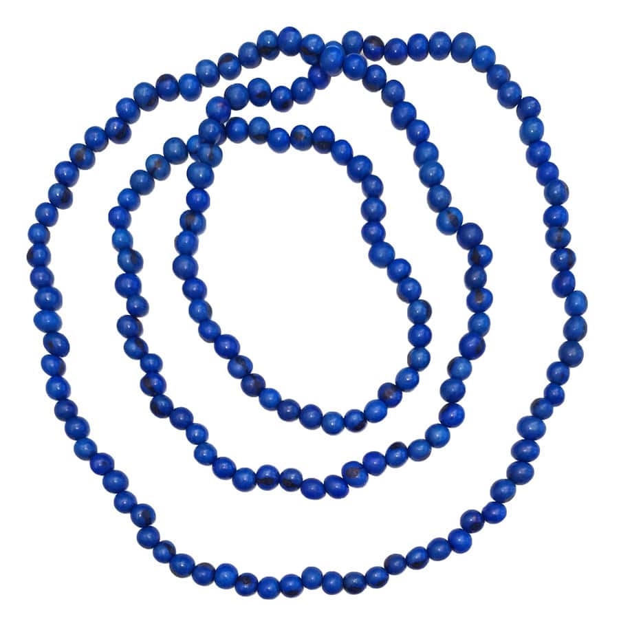 Lang Blå Acai Perlehalskæde - Halskæder