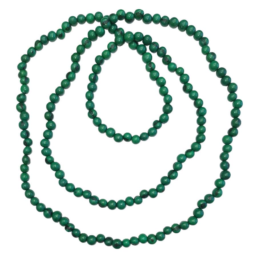 Grøn Lang Acai Perlehalskæde - Halskæder