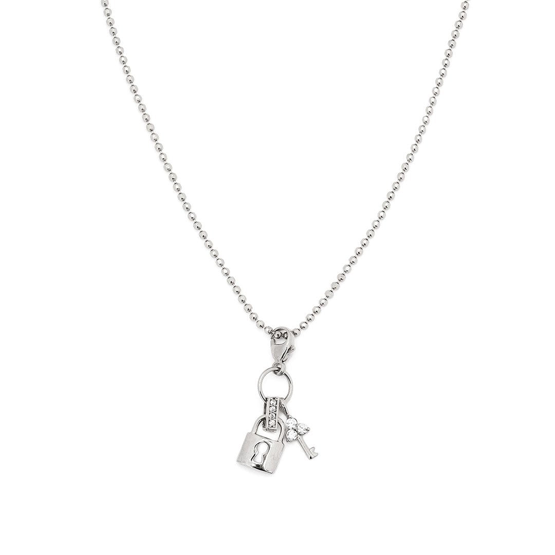Halskæde Vedhæng Loveunlocked Sterling Sølv Med Zirkoner - Szhirley Halskæder