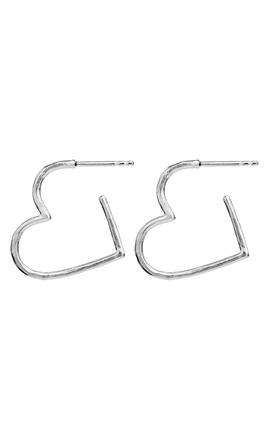 Sølv Colour Maanesten Laia Midi Silver Colour - Maanesten Øreringe  - 5715336003452